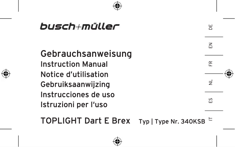 Página 1 del manual Manual de usuario Busch + Müller DART