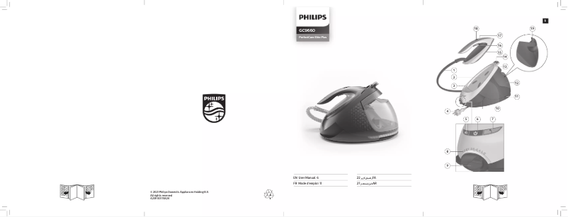 Image de la première page du manuel de l'appareil PerfectCare Elite Plus GC9660