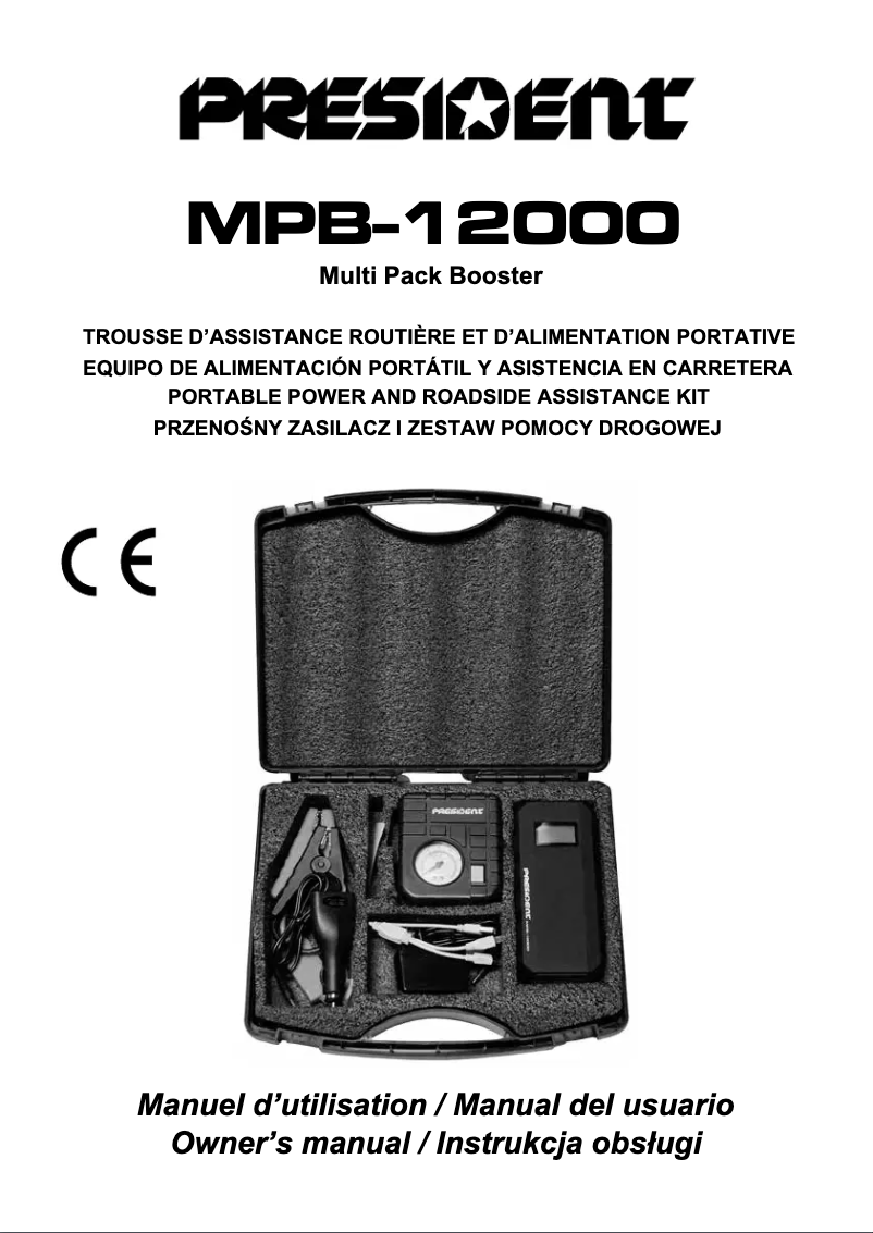 Image de la première page du manuel de l'appareil MPB-12000
