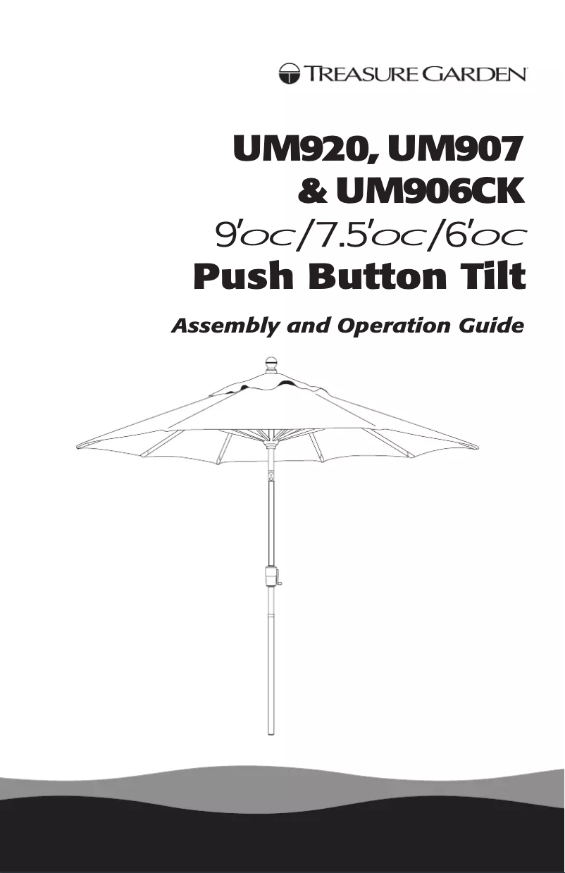 Page 1 de la notice Manuel utilisateur Treasure Garden UM907