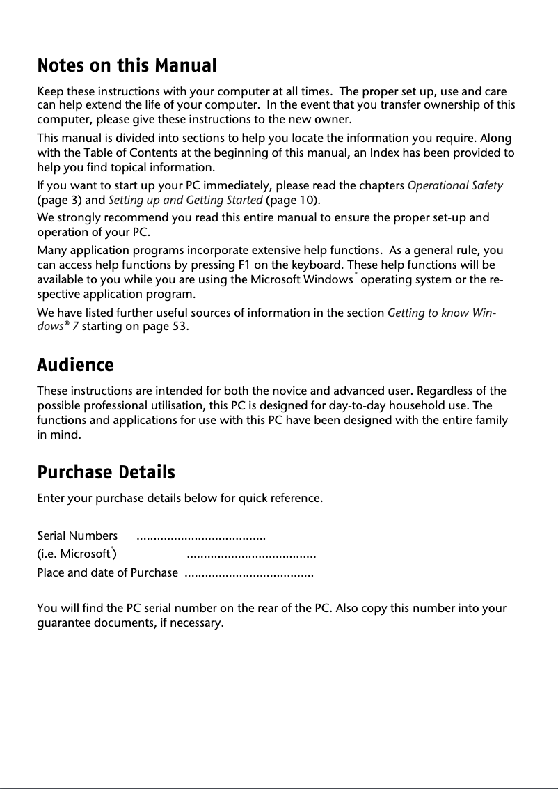 Image de la première page du manuel de l'appareil Akoya E4120 D (MD 8347)