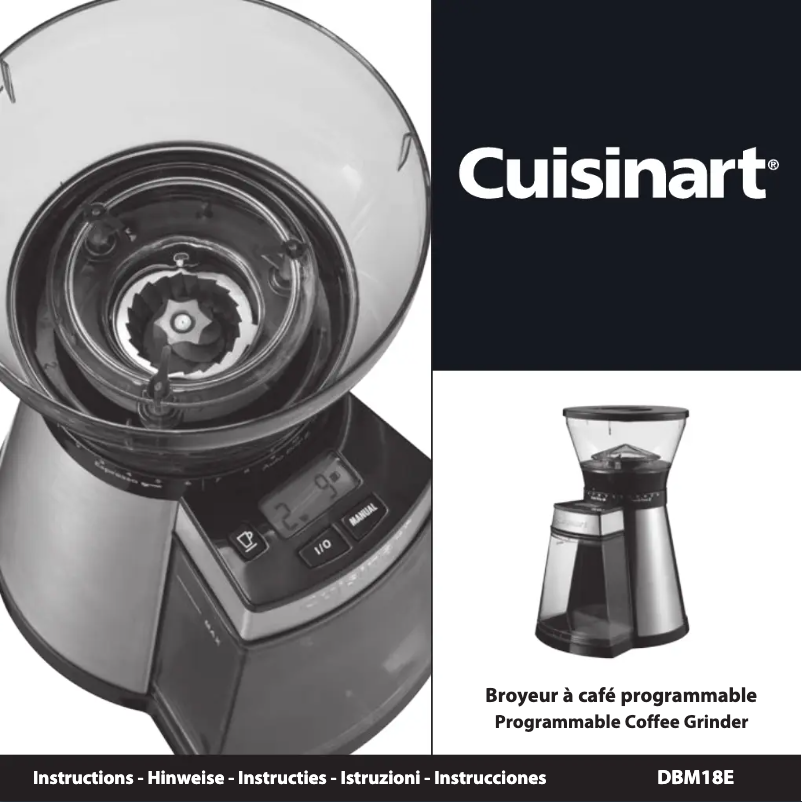 Page n°1 - Manuel utilisateur Cuisinart DBM18E