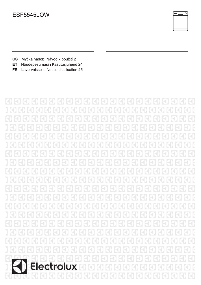 Page 1 de la notice Manuel utilisateur Electrolux ESF5545LOW