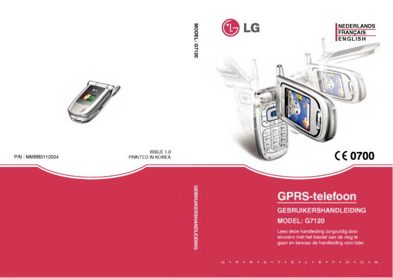 Page 1 de la notice Manuel utilisateur LG G7120