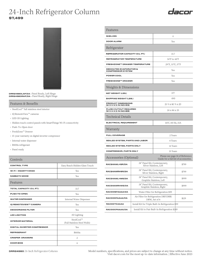 Image de la première page du manuel de l'appareil RAC24AMLHMS
