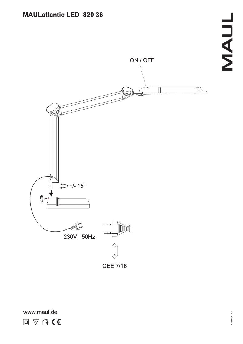 Imagen de la primera página del manual del dispositivo Atlantic