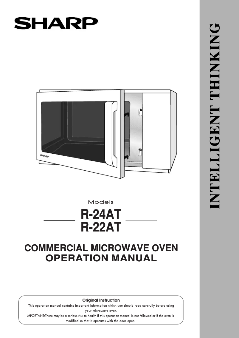 Page n°1 - Manuel utilisateur Sharp R-24AT