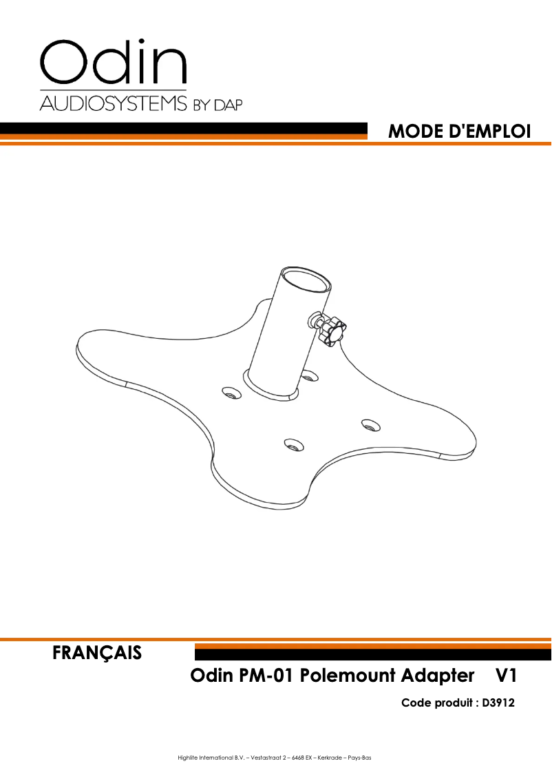 Imagen de la primera página del manual del dispositivo Odin PM-01