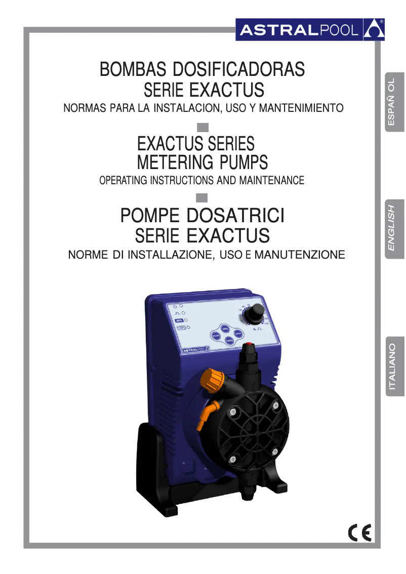 Page 1 de la notice Manuel utilisateur AstralPool Exactus