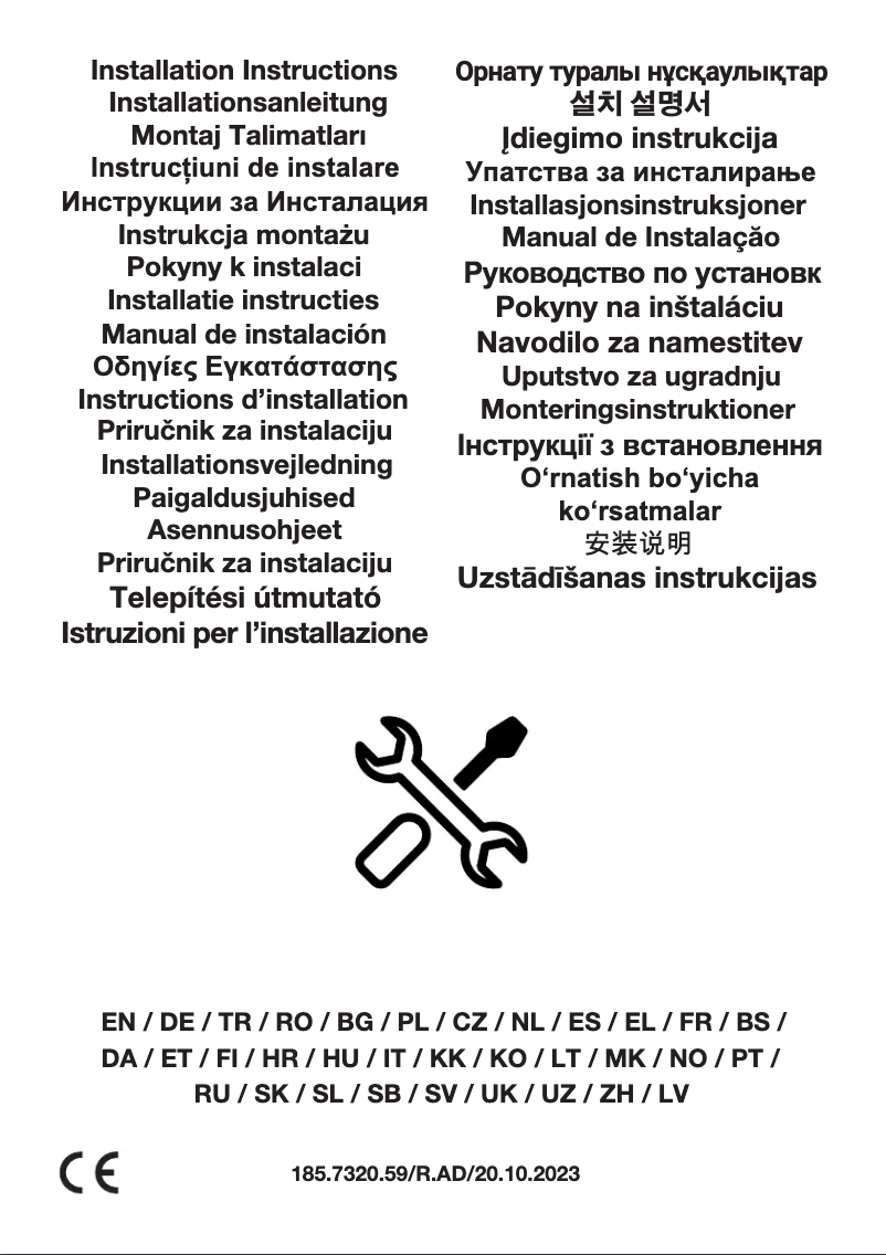 Page n°1 - Instructions / montage Beko BHCB61622BXH