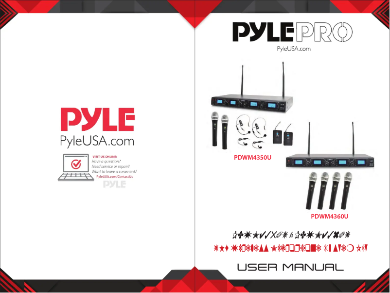 Page n°1 - Manuel utilisateur Pyle PDWM4350U