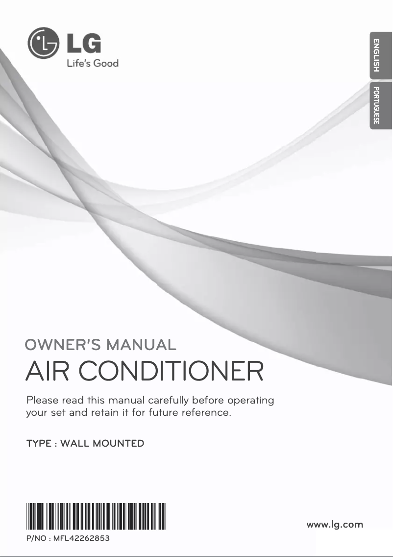 Page 1 de la notice Manuel utilisateur LG ASNW092WSA0