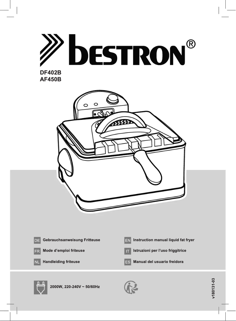 Image de la première page du manuel de l'appareil AF450B