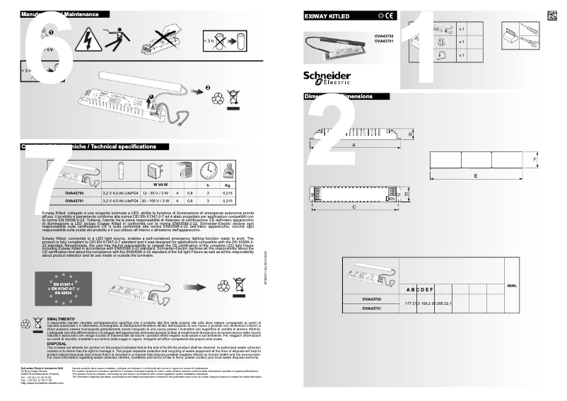 Image de la première page du manuel de l'appareil OVA43701