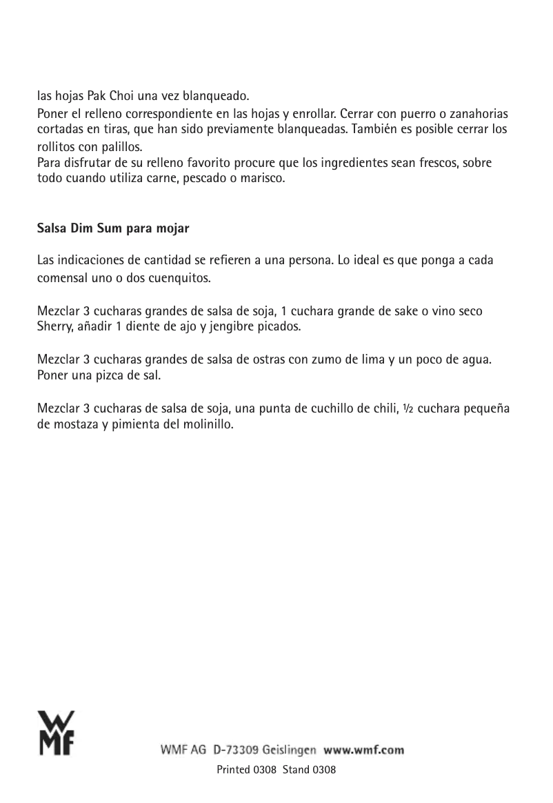 Page 1 de la notice Manuel utilisateur WMF 07.9256.6040