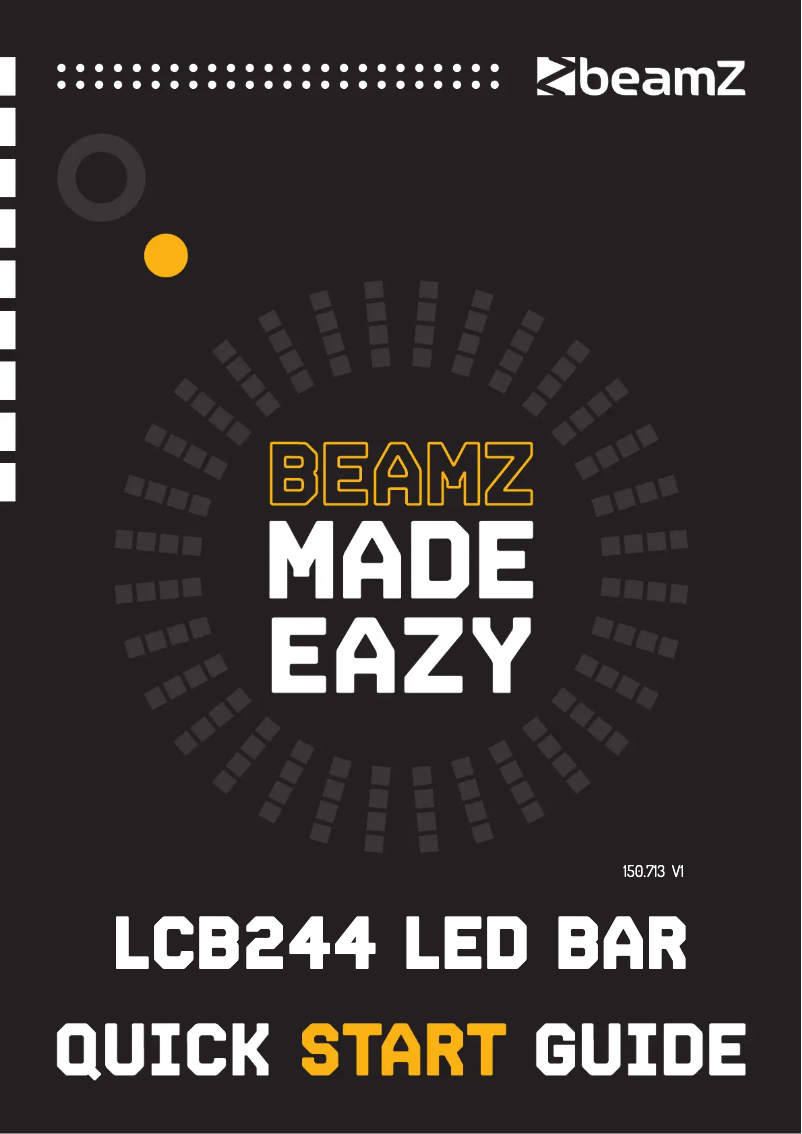 Page 1 de la notice Guide de démarrage rapide BeamZ LCB224