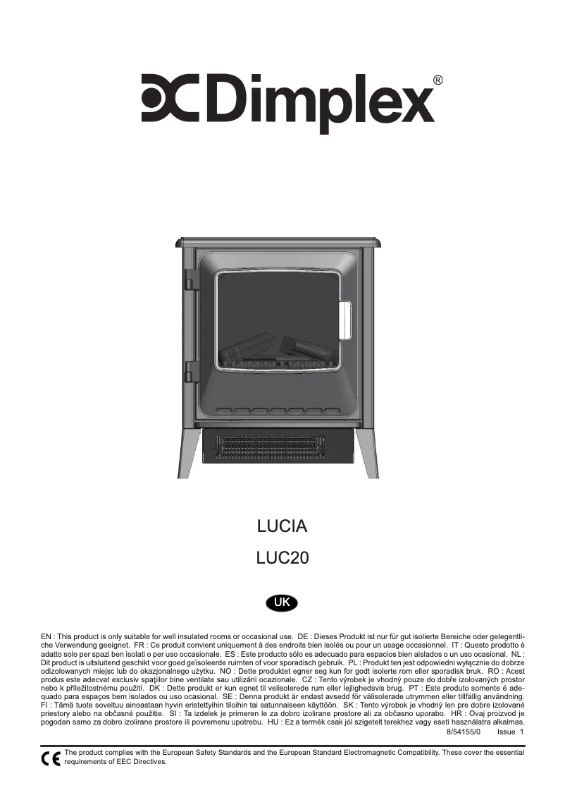 Page n°1 - Manuel utilisateur Dimplex LUC20