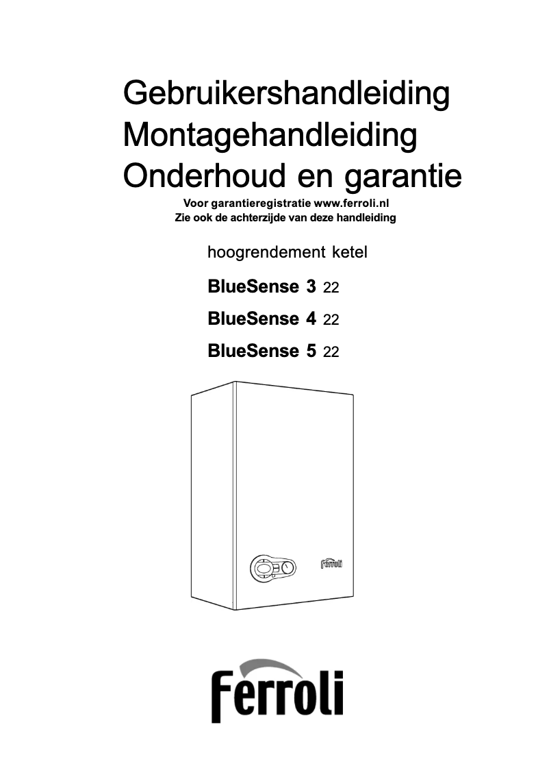 Page n°1 - Manuel utilisateur Ferroli BlueSense 3