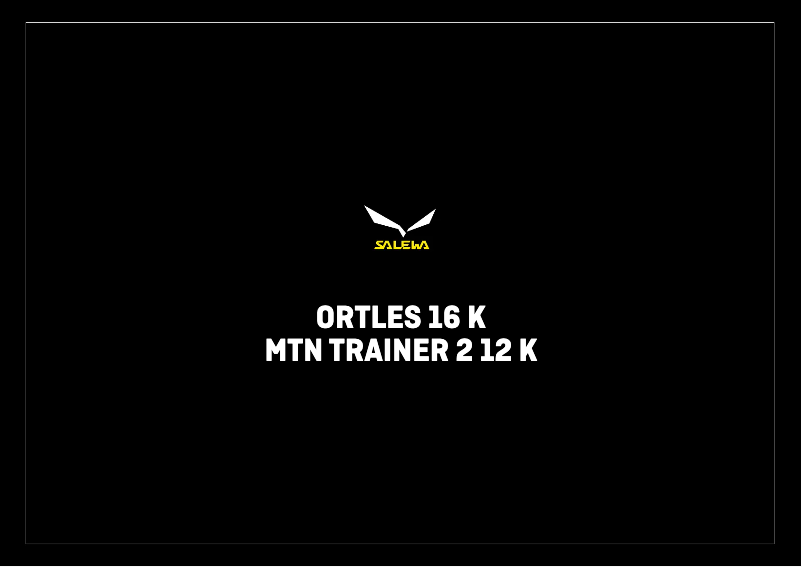 Page n°1 - Manuel utilisateur Salewa Mountain Trainer 2 12 K