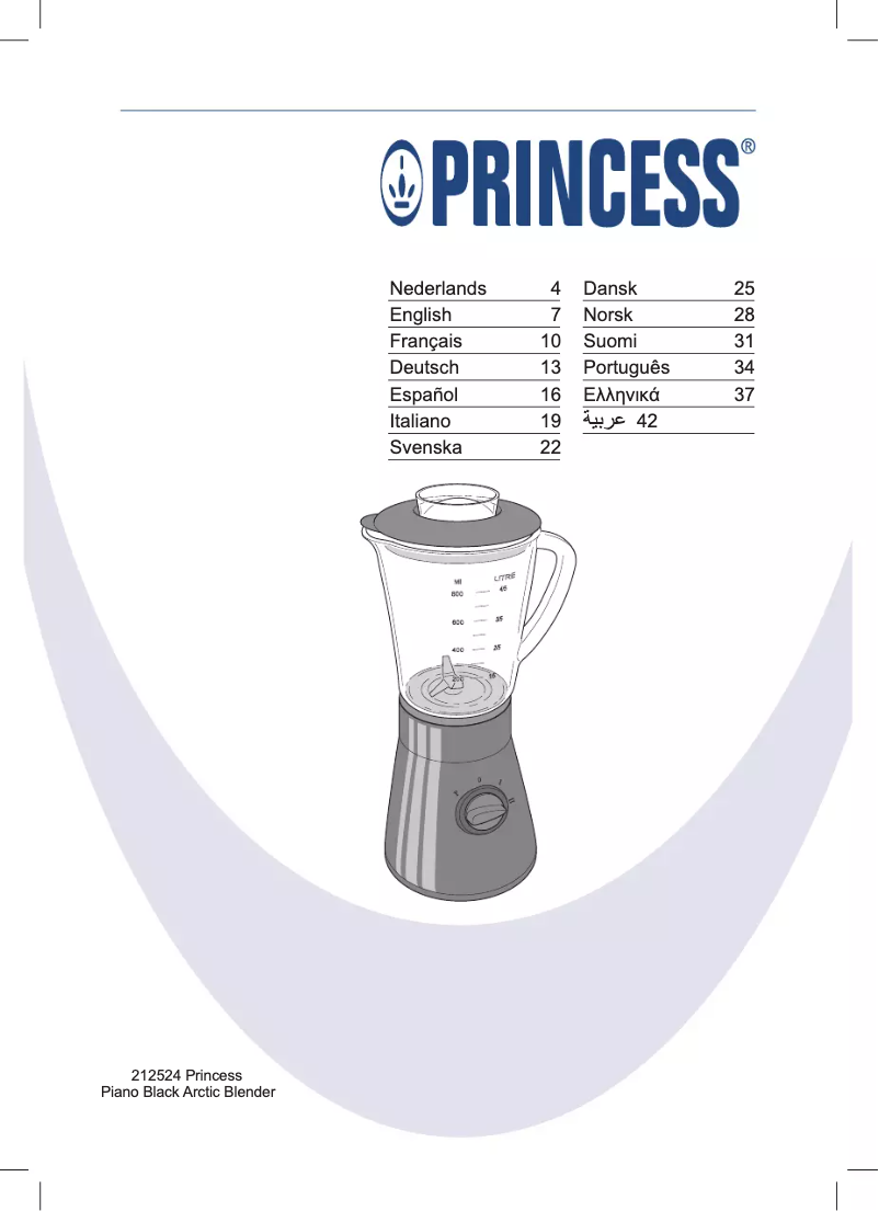 Page 1 de la notice Manuel utilisateur Princess 212524 Piano