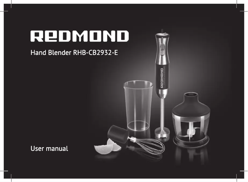 Page 1 de la notice Manuel utilisateur Redmond RHB-CB2932-E