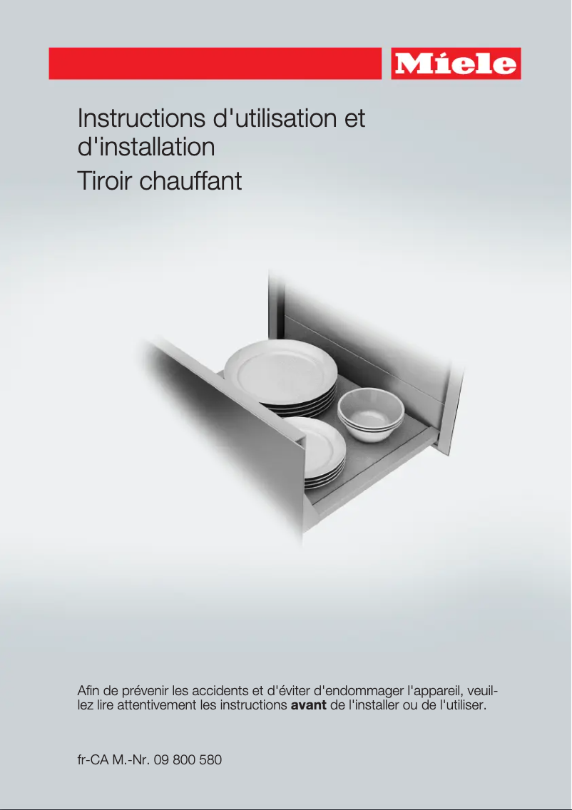 Image de la première page du manuel de l'appareil ESW 6114