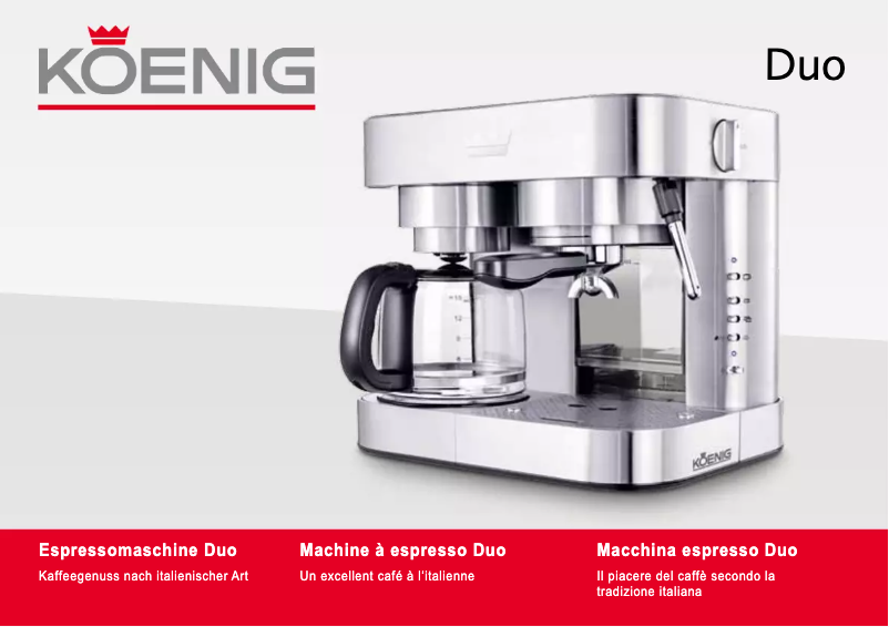 Page n°1 - Manuel utilisateur Koenig B03110