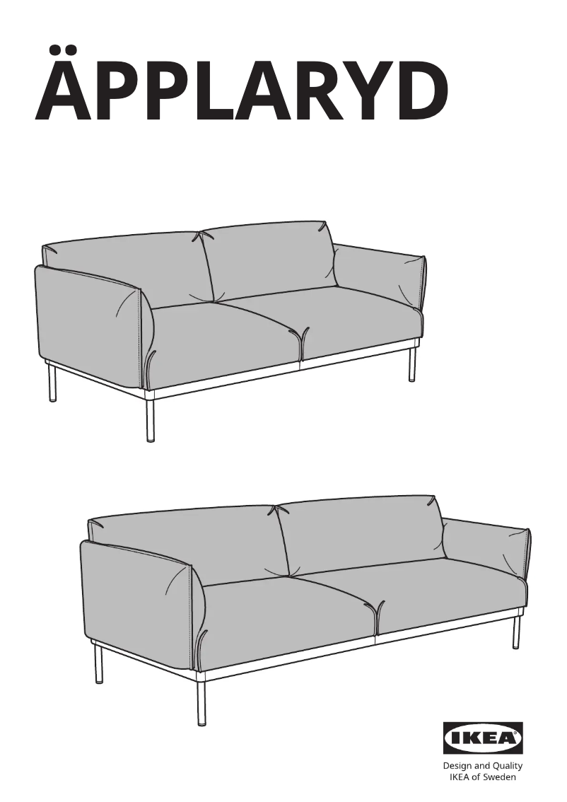 Page 1 de la notice Manuel utilisateur Ikea ÄPPLARYD 005.750.74
