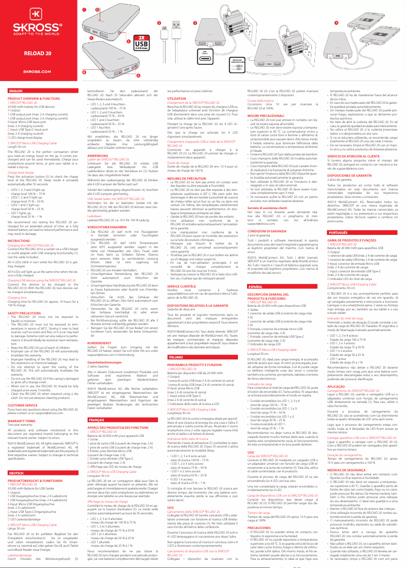 Image de la première page du manuel de l'appareil Reload 20