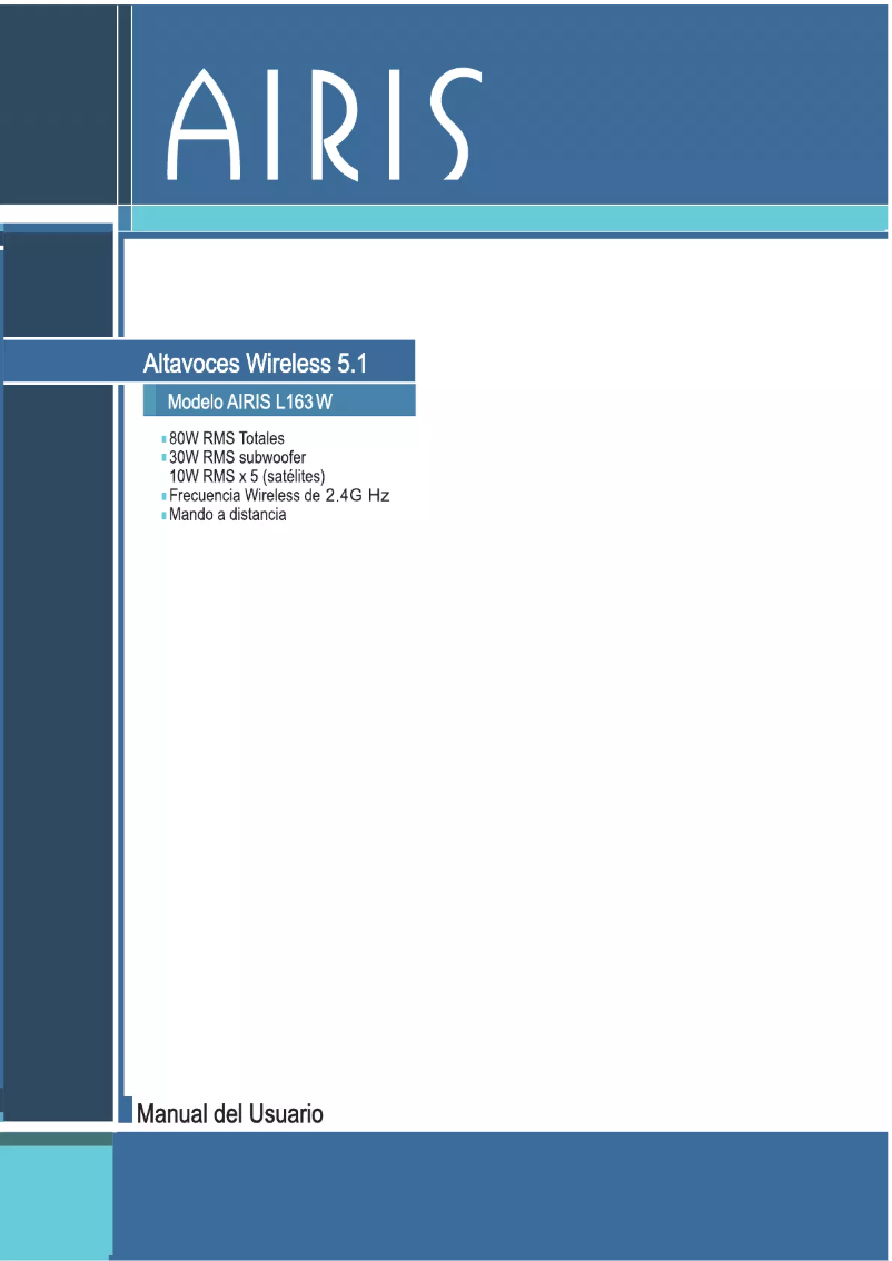 Page n°1 - Manuel utilisateur Airis L163W