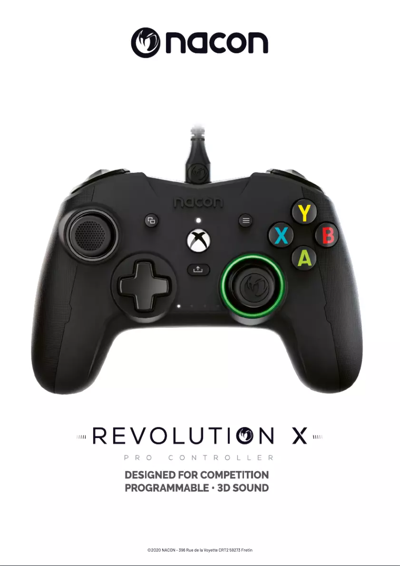 Image de la première page du manuel de l'appareil Revolution X