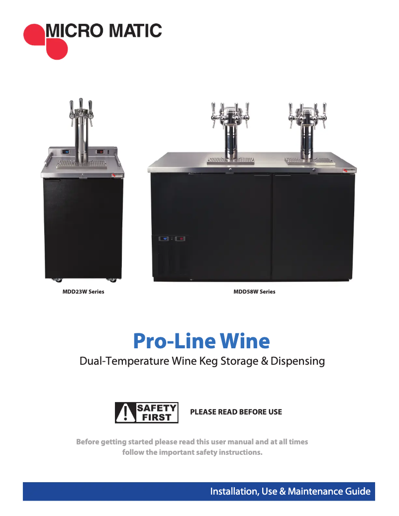 Image de la première page du manuel de l'appareil MDD36S-E