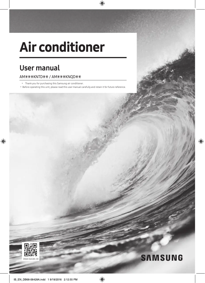 Image de la première page du manuel de l'appareil AM056KNTDEH