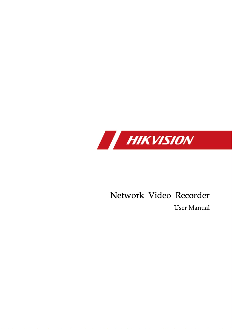 Page 1 de la notice Manuel utilisateur Hikvision DS-7716NXI-I4