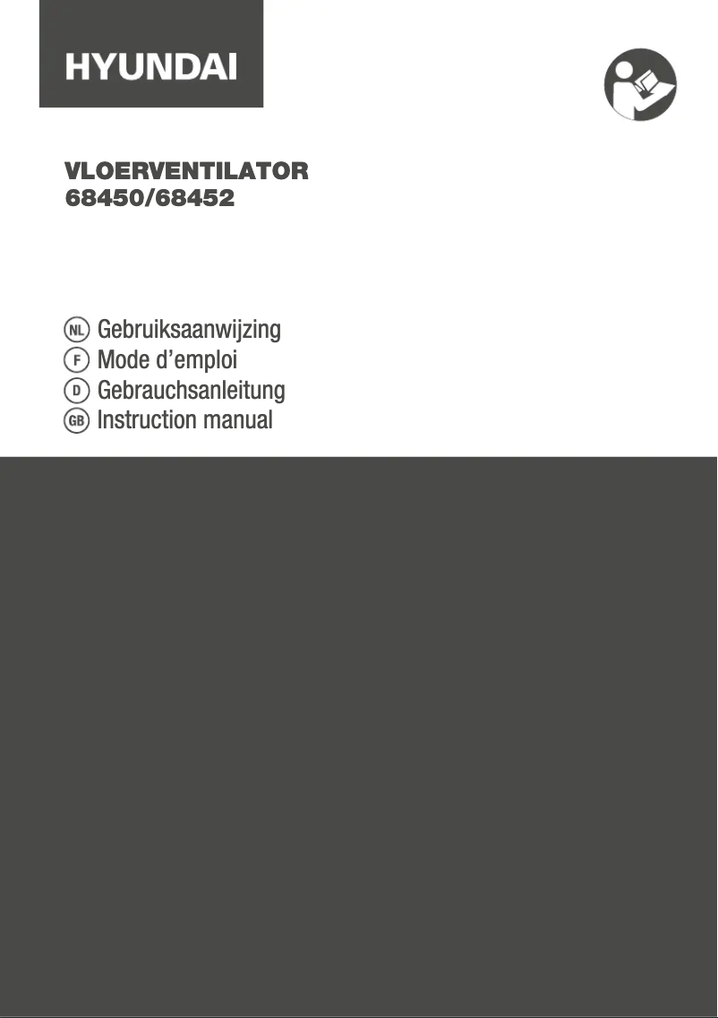 Page 1 de la notice Manuel utilisateur Hyundai 68450