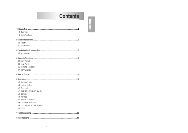 Image de la première page du manuel de l'appareil HD5000 Combo