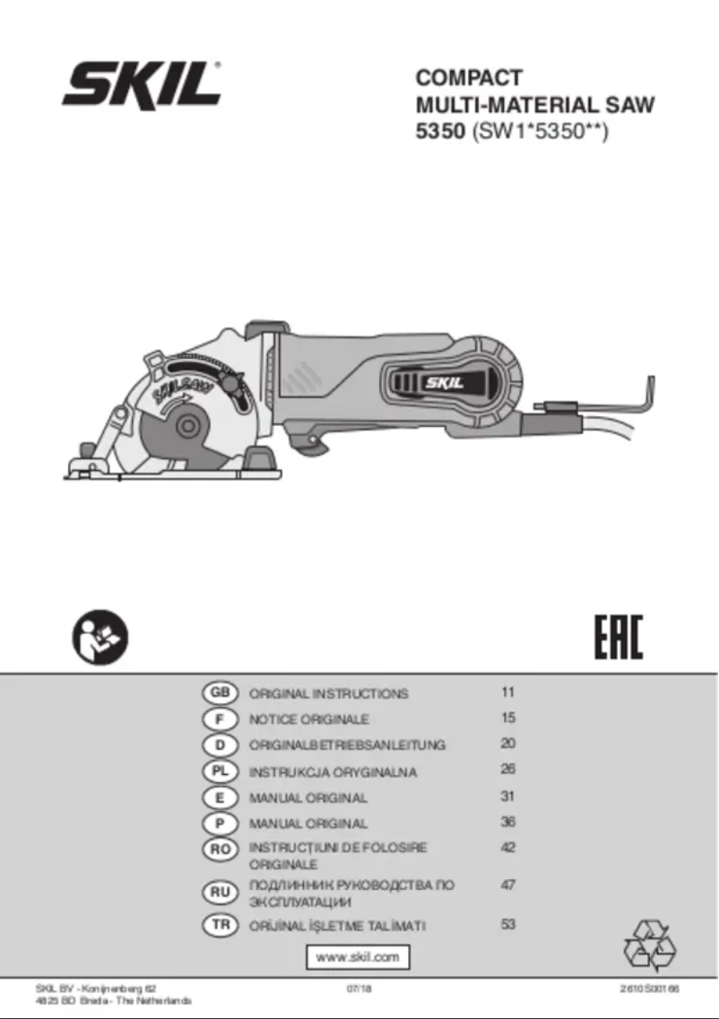 Image de la première page du manuel de l'appareil 5350 GA