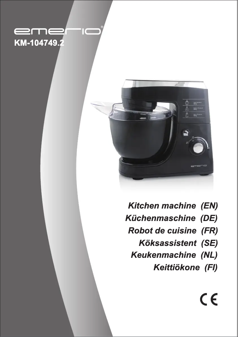 Page n°1 - Manuel utilisateur Emerio KM-104749.2
