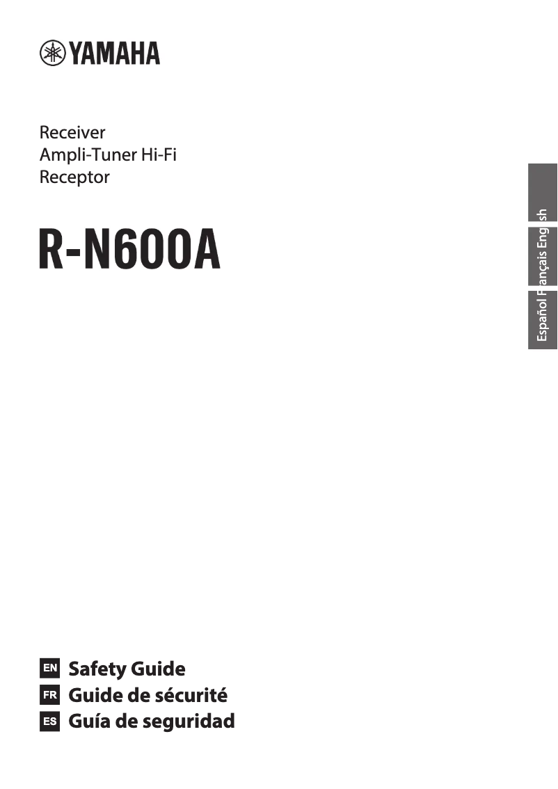 Page n°1 - Instructions de sécurité Yamaha R-N600A