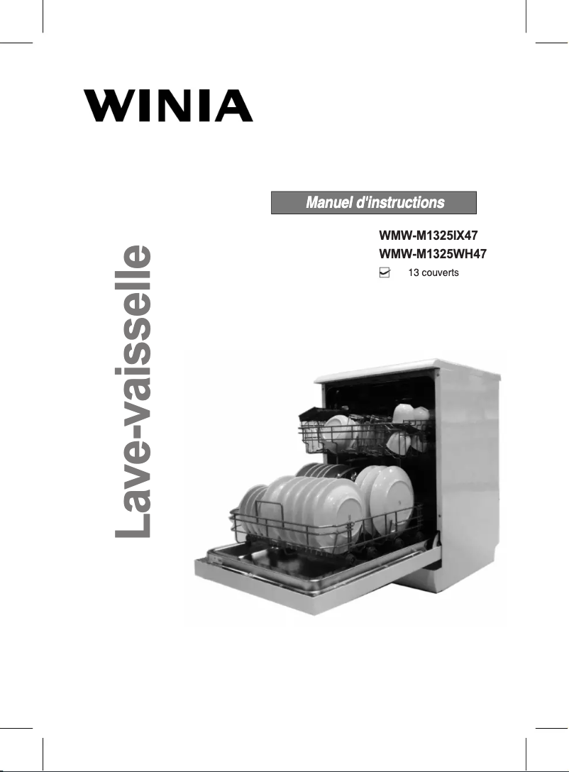 Page 1 de la notice Manuel utilisateur Winia WMW-M1325WH47