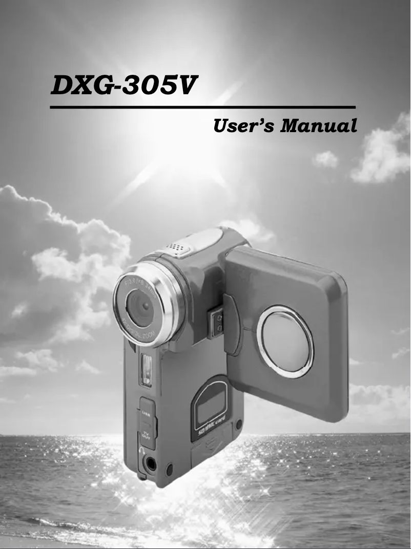 Page n°1 - Manuel utilisateur DXG DXG-305V