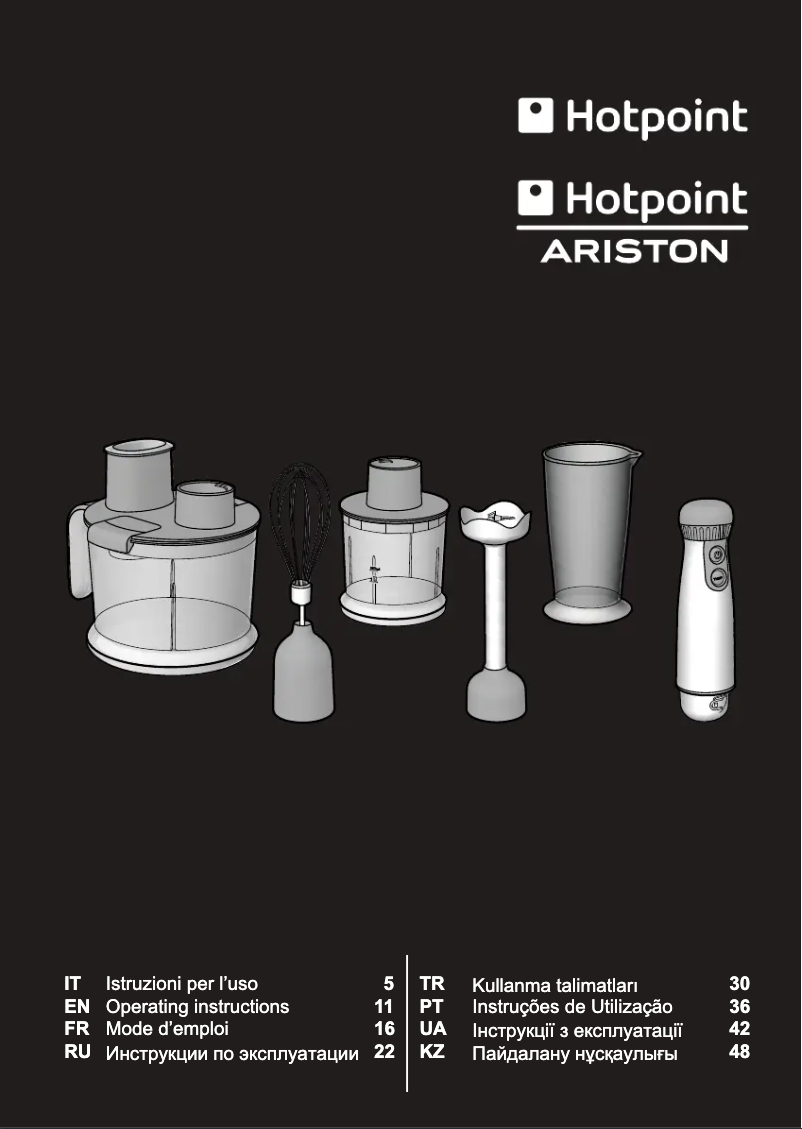 Page n°1 - Manuel utilisateur Hotpoint HB0703AX0