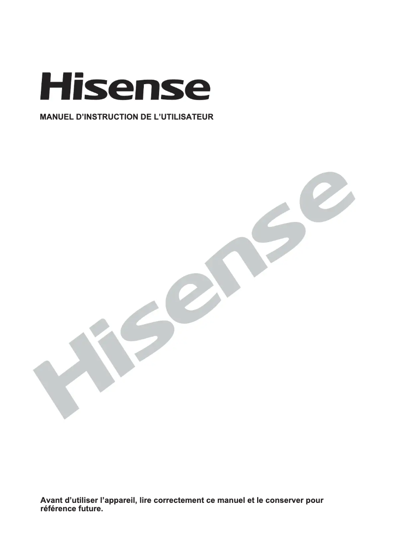 Image de la première page du manuel de l'appareil WFDJ80121