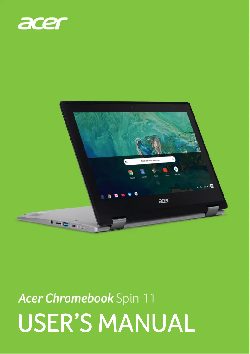 Página 1 del manual Manual de usuario Acer Chromebook Spin 11