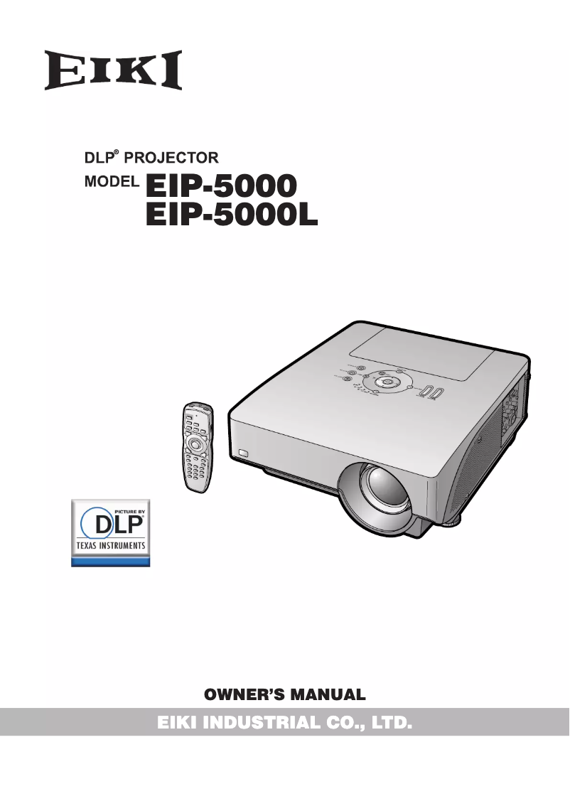 Image de la première page du manuel de l'appareil EIP-5000L