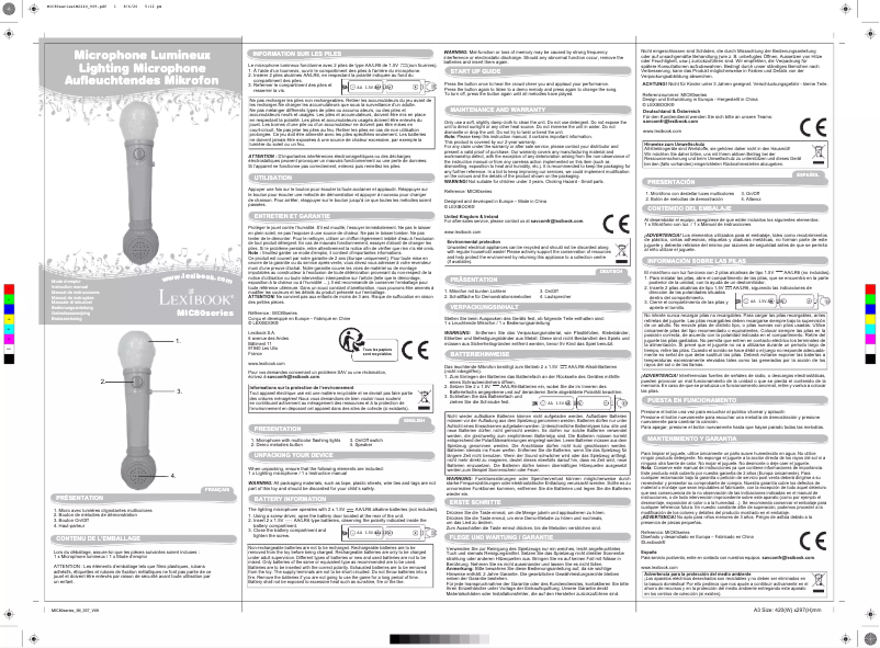 Image de la première page du manuel de l'appareil MIC80
