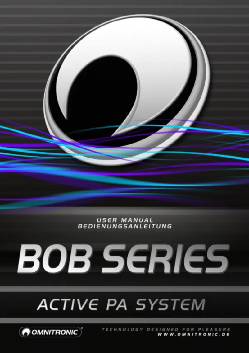 Page n°1 - Manuel utilisateur Omnitronic BOB-4