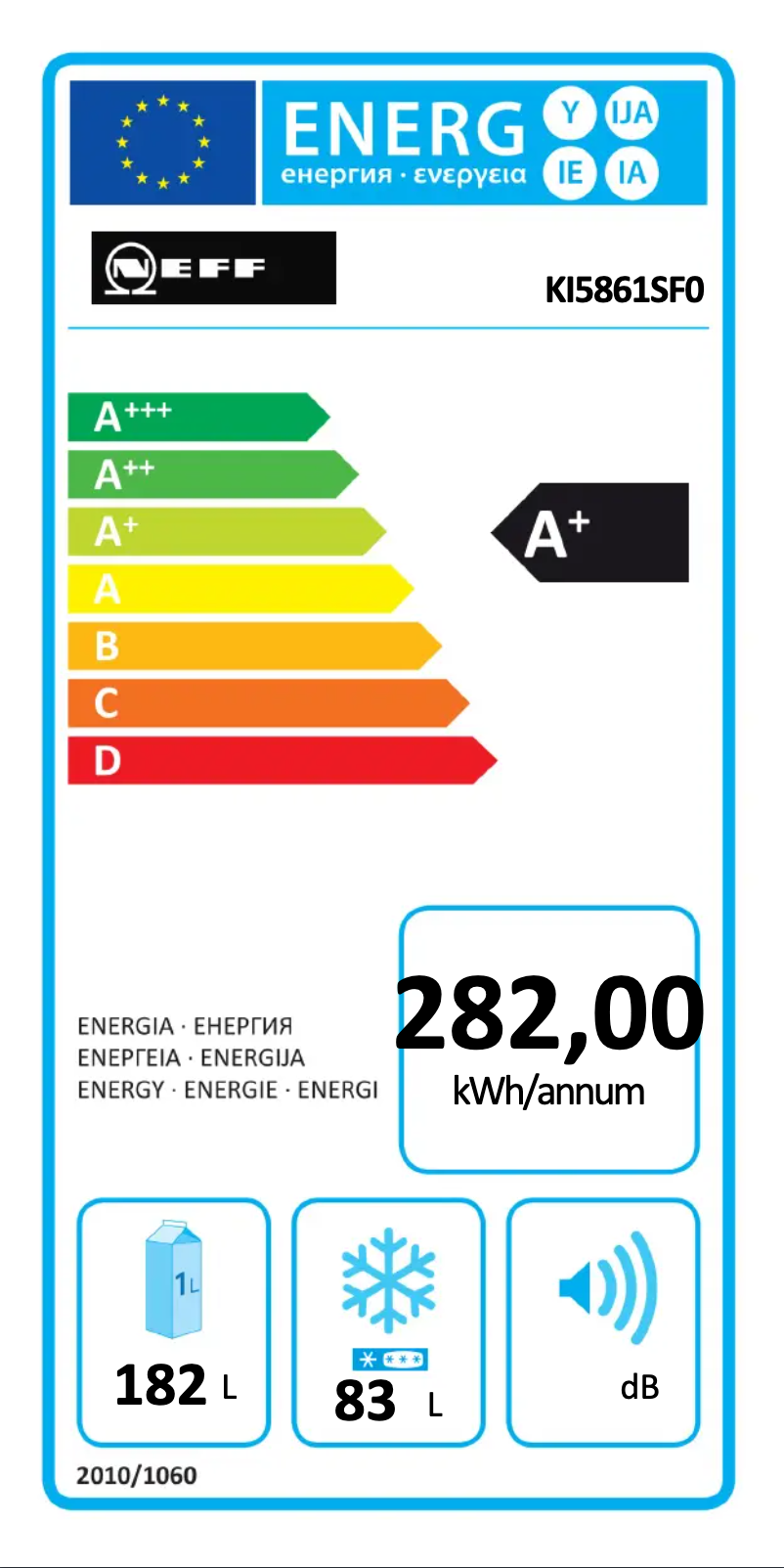 Page n°1 - Label énergétique Neff KI5861SF0