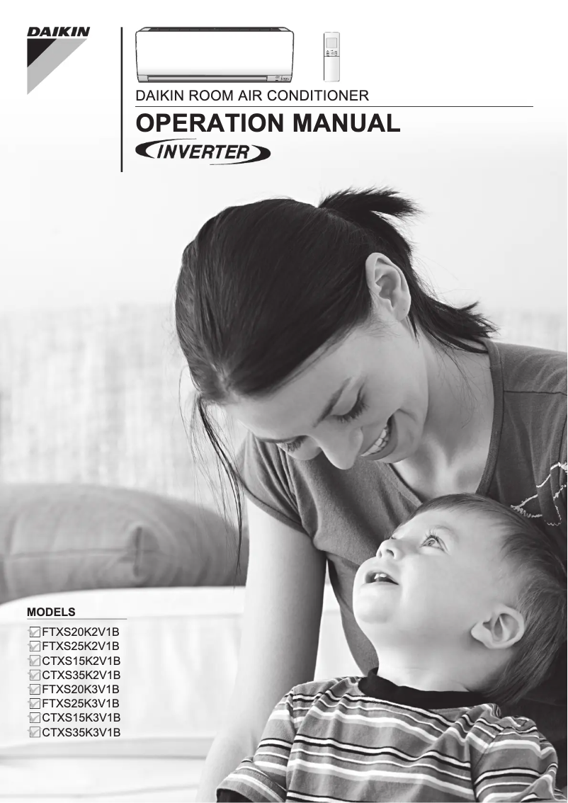 Page 1 de la notice Manuel utilisateur Daikin CTXS15K2V1B