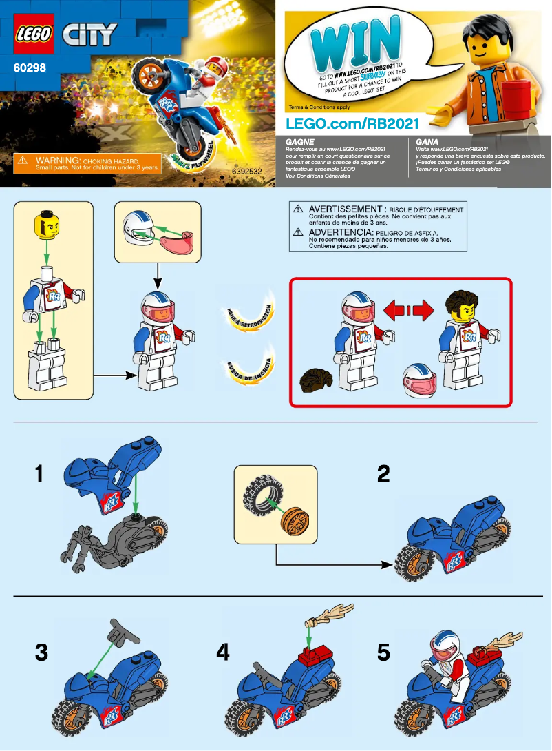 Page 1 de la notice Manuel utilisateur Lego 60298